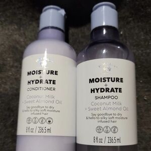 New Bolero Moisture+Hydrate Shampoo/Conditioner Coconut Milk/Sweet Almond Oil.